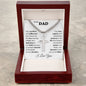 To My Dad Blessed I Love You | Cuban Chain with Artisan Cross Necklace