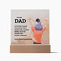 To My Dad Love Your Daughter | Holds Her Heart | Acrylic Plaque