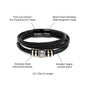 To My Dad | Raised By a Strong Man | Love You Forever Engraved Bracelet