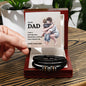 To My Dad | Raised By a Strong Man | Love You Forever Engraved Bracelet