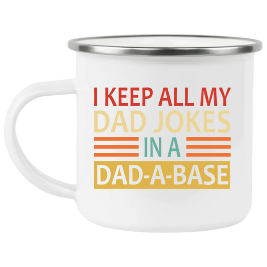 Dad-a-Base Enamel Camping Mug