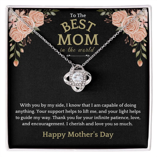 Best Mom in the World | Love Knot Necklace