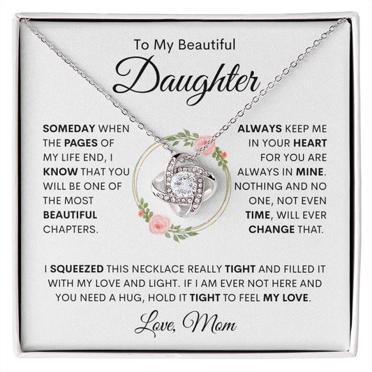 To My Beautiful Daughter | Beautiful Chapter | Love Knot Necklace