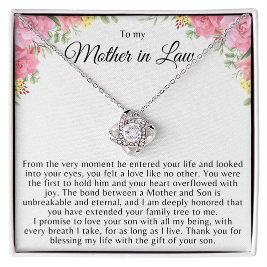 To My Mother in Law | Love Knot Knecklace