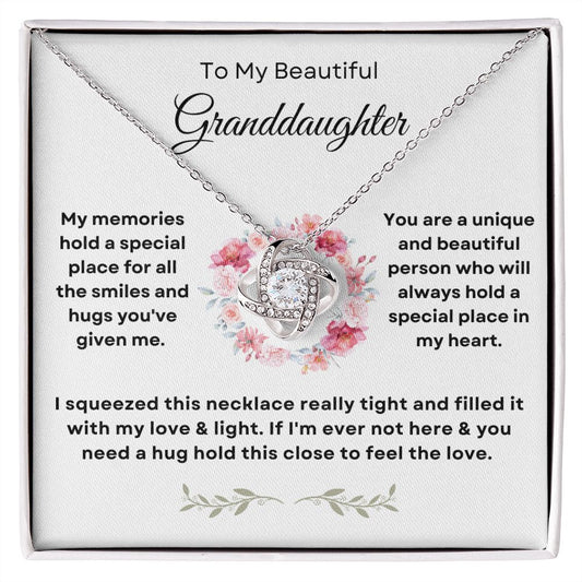 To My Beautiful Granddaughter | Love & Light Necklace