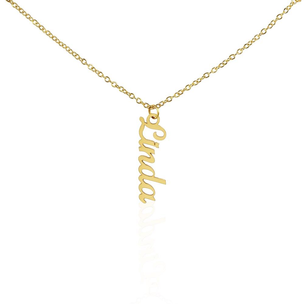 Name Pendant Personalized Vertical