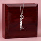 Name Pendant Personalized Vertical