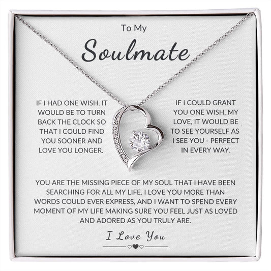 To My Soulmate | Forever Love Necklace