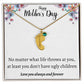 Happy Mother's Day | Feet Personalized Name Necklace Birthstone Humor