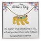 Happy Mother's Day | Feet Personalized Name Necklace Birthstone Humor